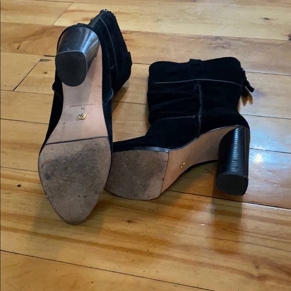 Cynthia Vincent Black Swede boots - Picture 5 of 8